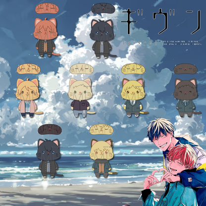 Given The Movie To The Sea - CAT Plush Keychain with Eye Mask (8 types) [Pre-Order Sep 2026]