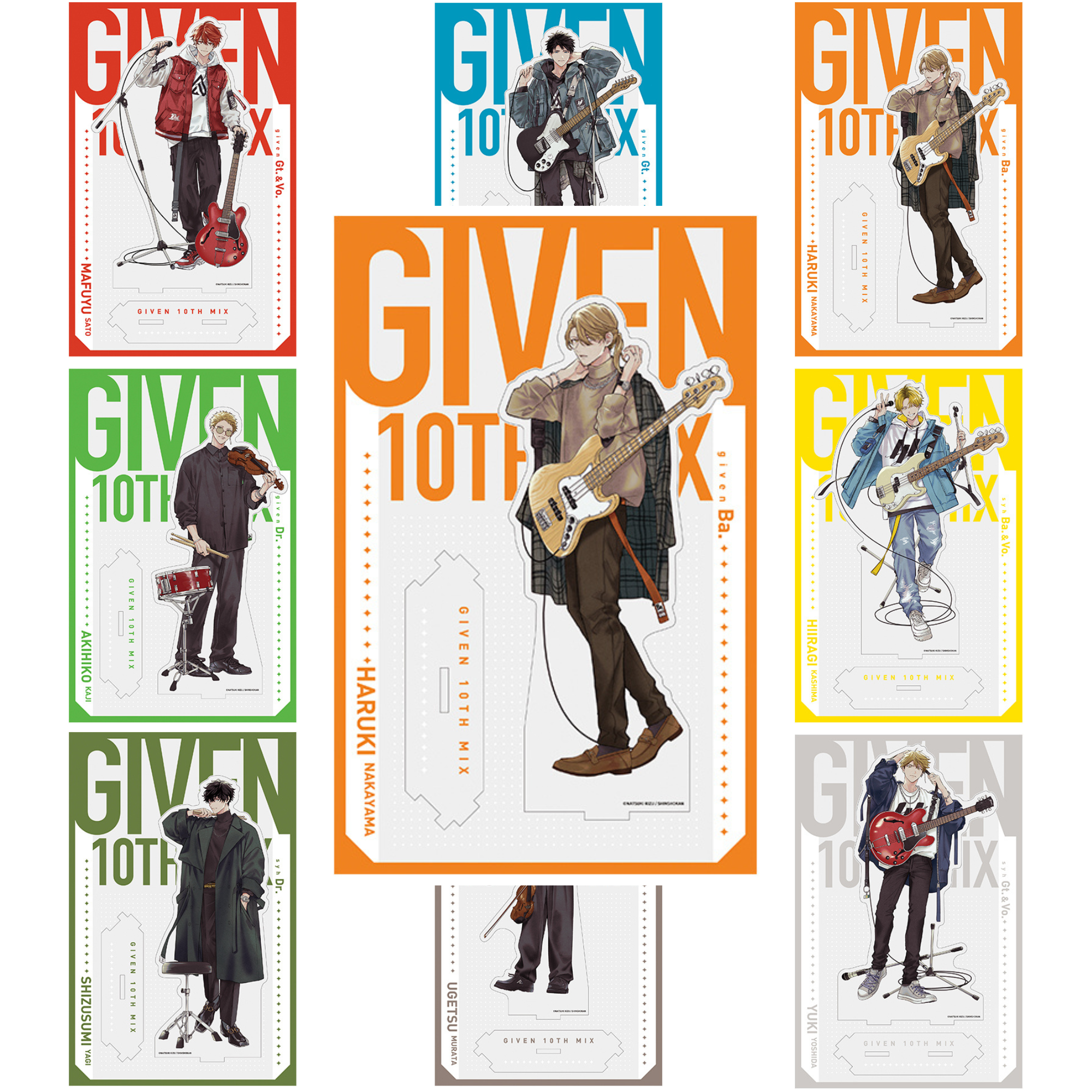 Given Triumphant Return Exhibition - Given 10th Mix Connectable Big Acrylic Stand (8 Types)