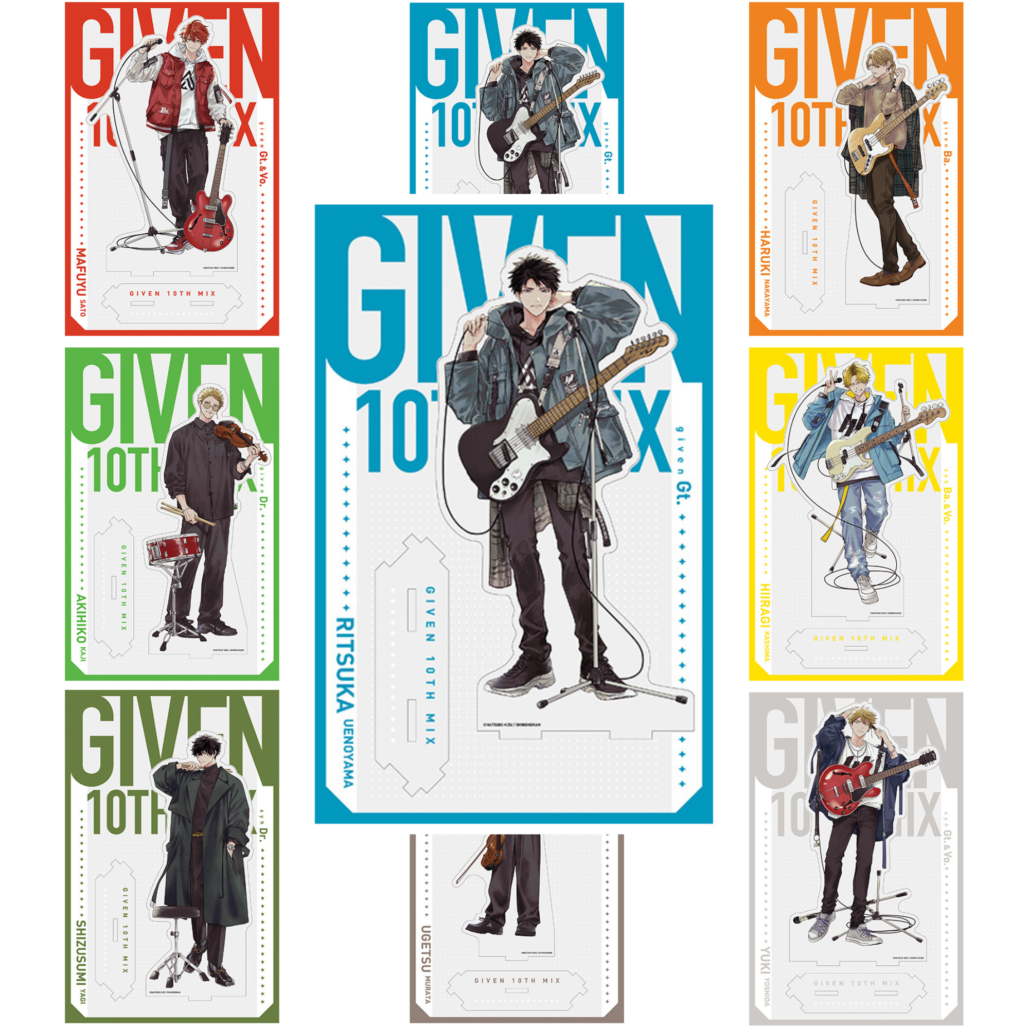 Given Triumphant Return Exhibition - Given 10th Mix Connectable Big Acrylic Stand (8 Types)