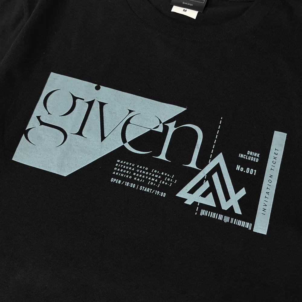 Given x Noitamina Apparel Pop Up Gallery - T-Shirt Ticket Design (4 types) [Pre-Order Mar 2026]