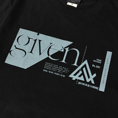 Given x Noitamina Apparel Pop Up Gallery - T-Shirt Ticket Design (4 types) [Pre-Order Mar 2026]