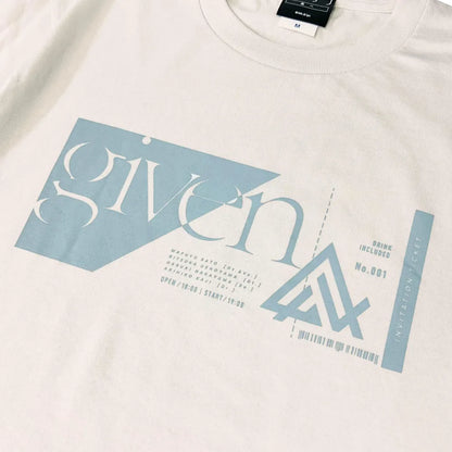 Given x Noitamina Apparel Pop Up Gallery - T-Shirt Ticket Design (4 types) [Pre-Order Mar 2026]
