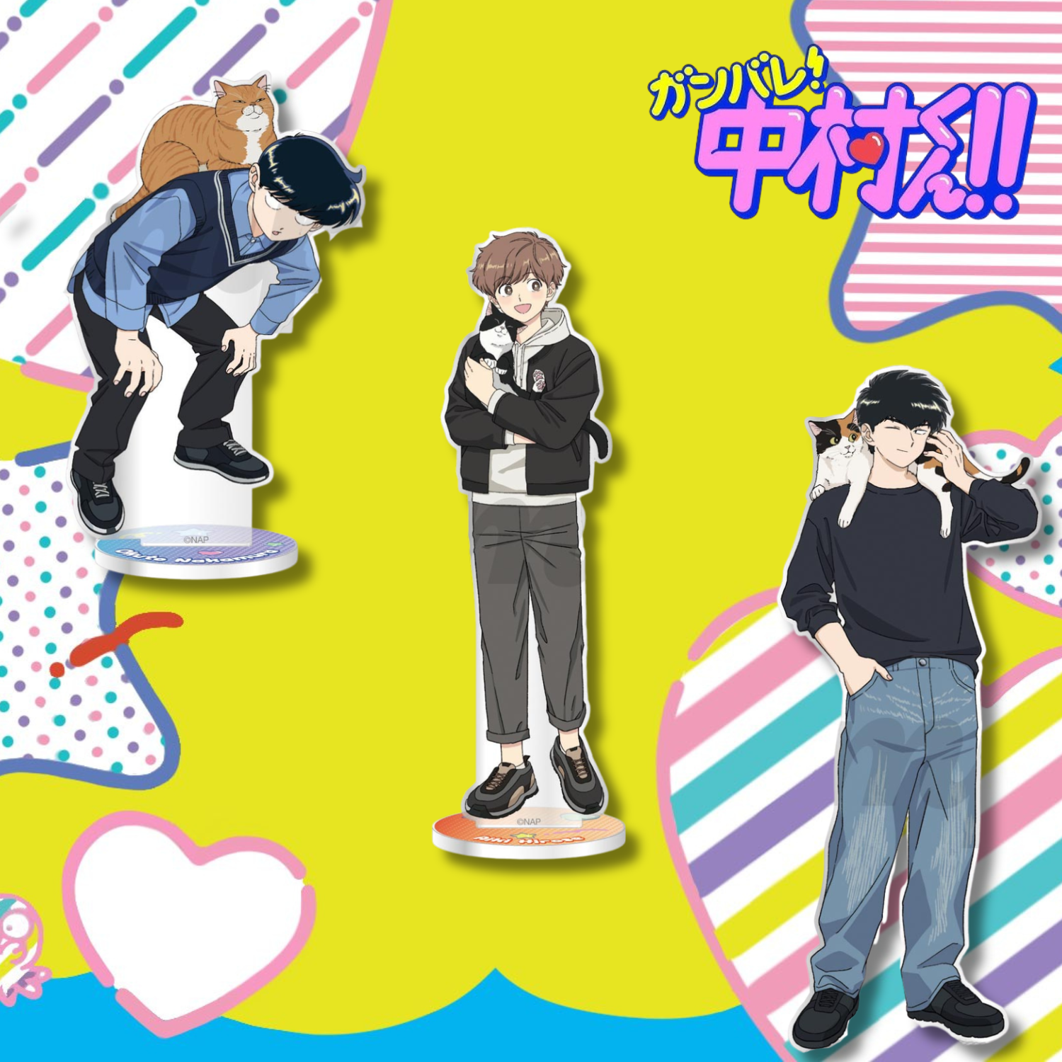 Go for It, Nakamura! - Cat Cafe Acrylic Stand (3 Types) [Pre-Order Aug 2026]