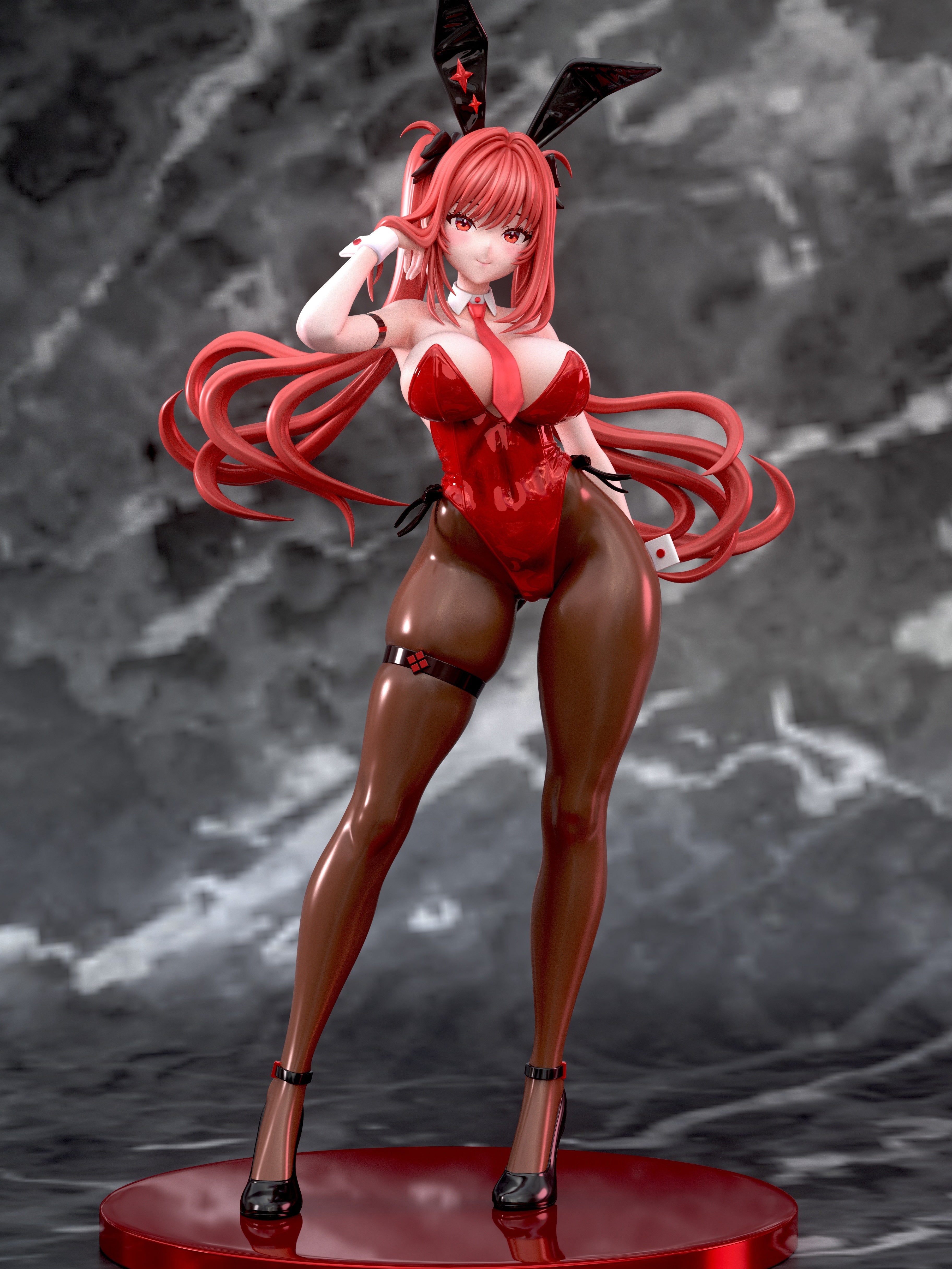 Goddess of Victory Nikke Garage Kit Figure - Red Hood Bunny Girl Ver.