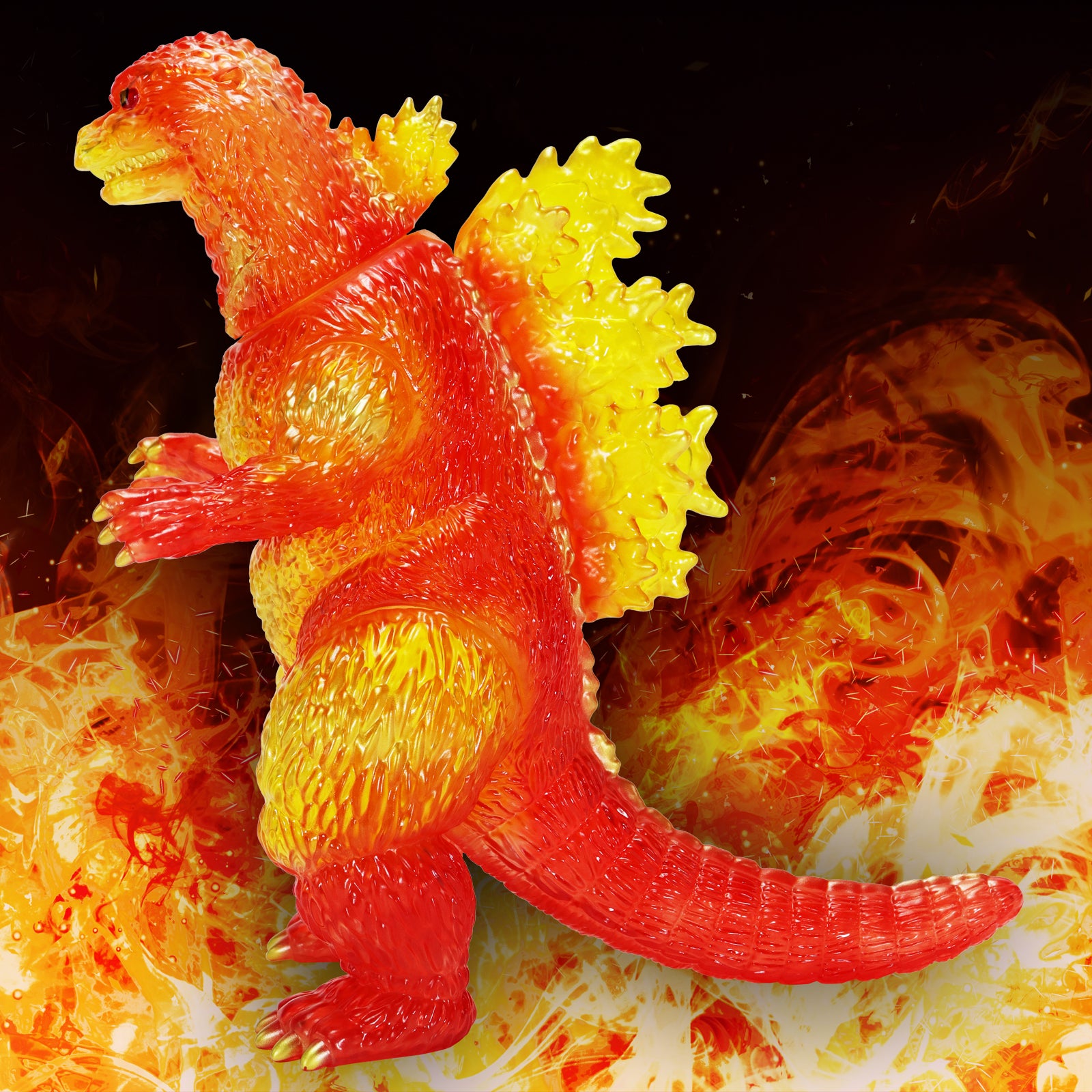 Godzilla Big Retro Soft Vinyl Series - Godzilla vs. Destoroyah Burning Clear Ver. [Pre-Order Mar 2026]