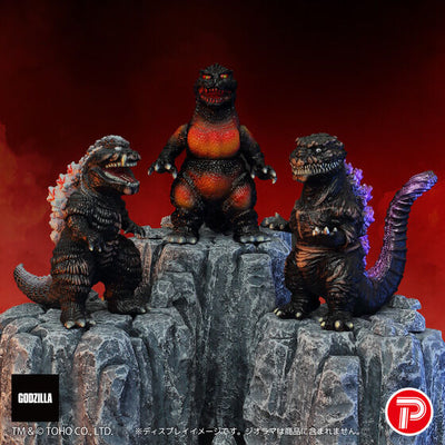 Godzilla Vinyl Art x Pico Pico - Godzilla Burning Glow Figures Complete Set of 3 Types [Pre-Order May 2026]