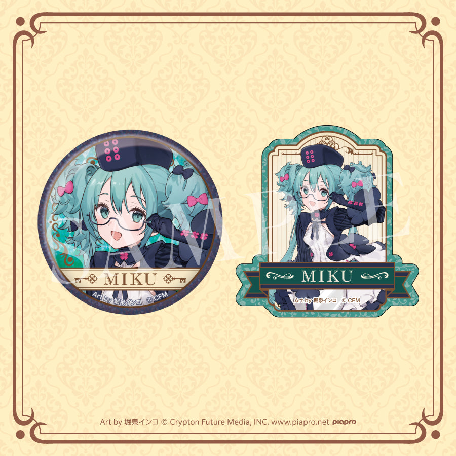 Good Smile Kuji Hatsune Miku 2025 Autumn - F Prize Glitter Badge & Sticker Set Complete Set of 6 Types