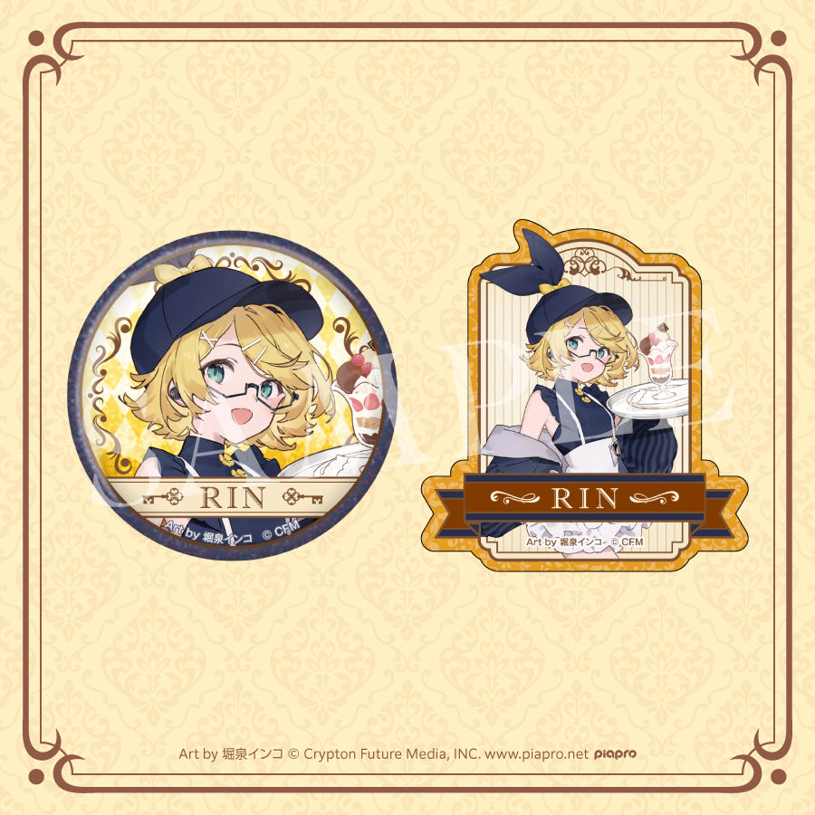 Good Smile Kuji Hatsune Miku 2025 Autumn - F Prize Glitter Badge & Sticker Set Complete Set of 6 Types