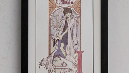 Gundam New Mobile Report Gundam Wing - DVD Collection Illustration Framed Art (6 Types) [Pre-Order Mar 2026]