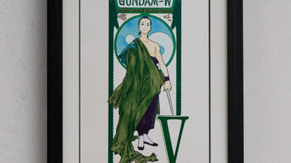 Gundam New Mobile Report Gundam Wing - DVD Collection Illustration Framed Art (6 Types) [Pre-Order Mar 2026]