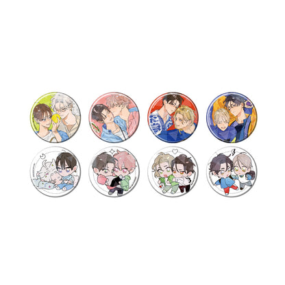 Guri Nojiro - Hologram Can Badges Picnic Mood Ver. Complete Set of 8 Types [Pre-order Feb 2026]