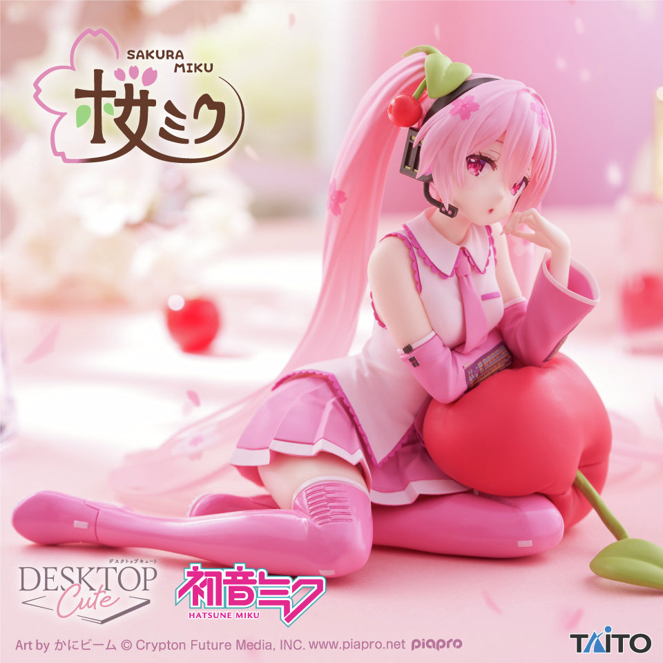 HATSUNE MIKU DESKTOP CUTE FIGURE - CHERRY CUSHION VER.