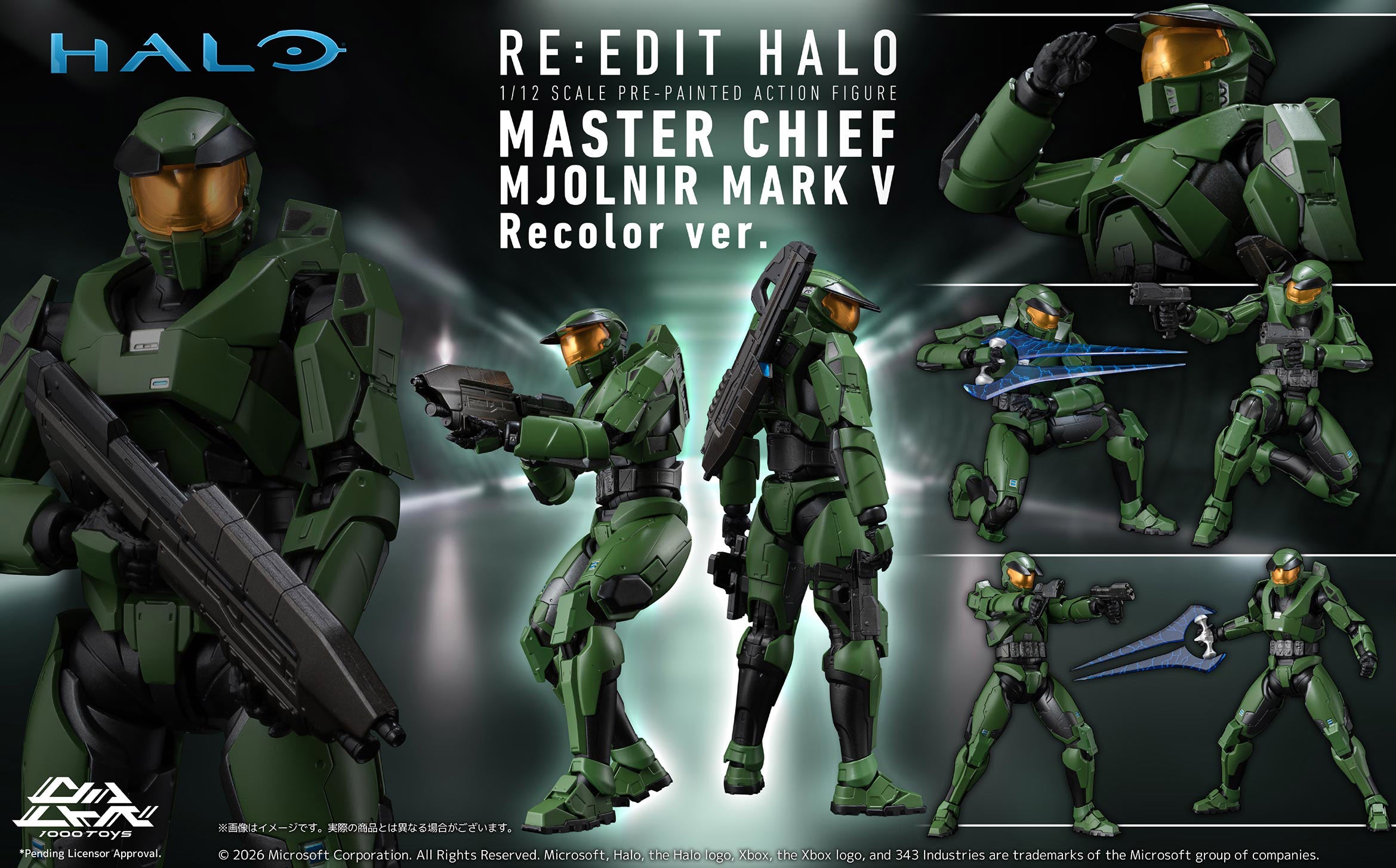 Halo RE:EDIT Figure - Master Chief MJOLNIR Mark V Recolor Ver. [Pre-Order Jun 2026]