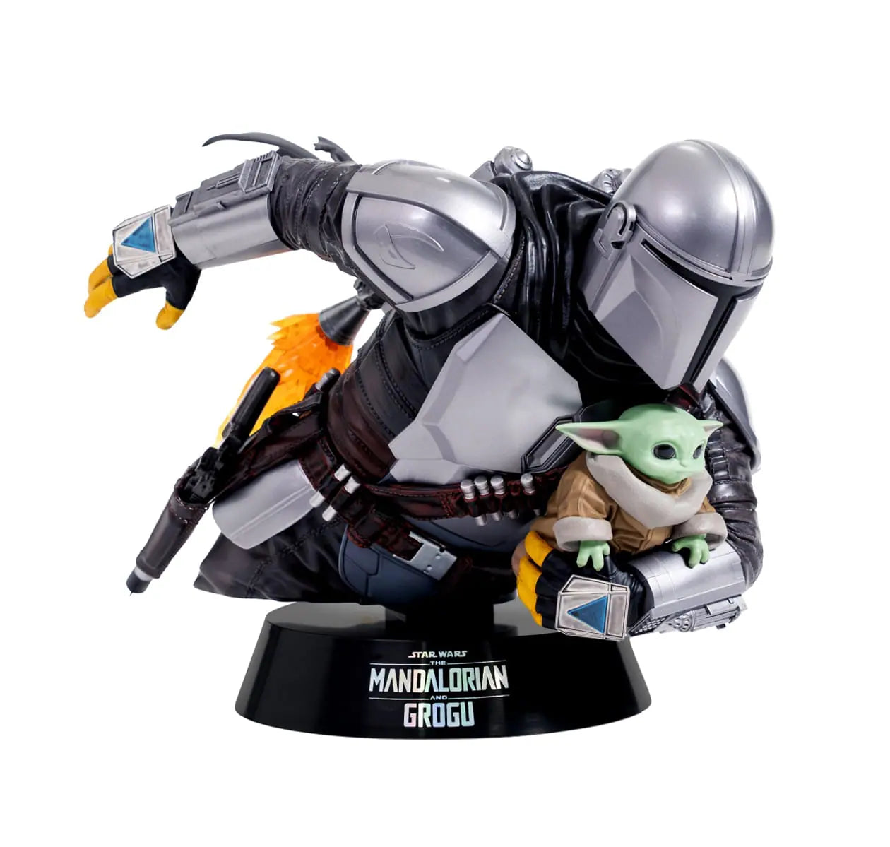 Happy Kuji Star Wars The Mandalorian and Grogu - A Prize The Mandalorian & Grogu Statue Figure