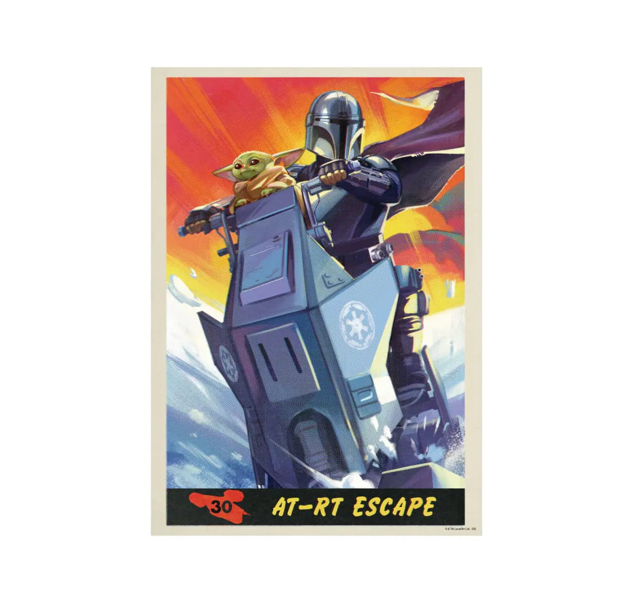 Happy Kuji Star Wars The Mandalorian and Grogu - H Prize Poster Complete Set of 10 Types