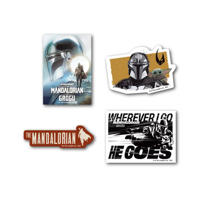 Happy Kuji Star Wars The Mandalorian and Grogu - I Prize Sticker Set Complete Set of 8 Types