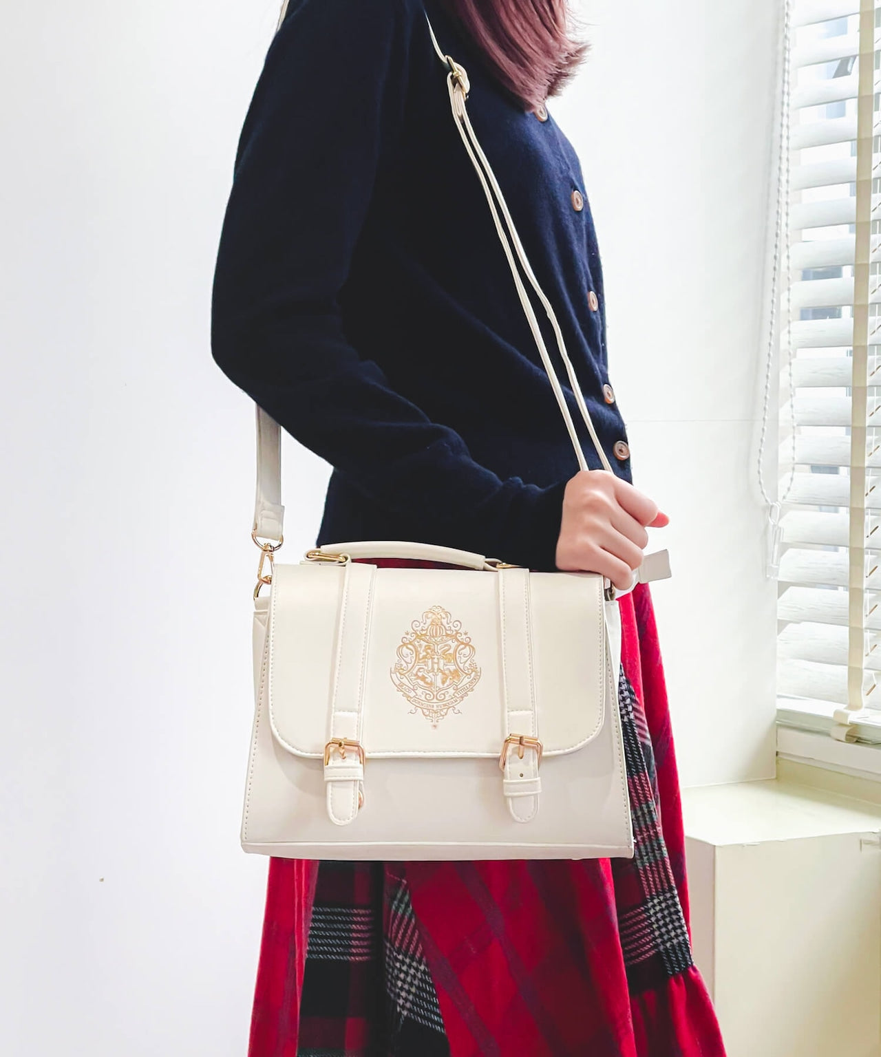 Harry Potter - Hogwarts Logo Mini Satchel White