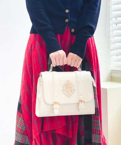 Harry Potter - Hogwarts Logo Mini Satchel White
