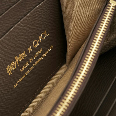Harry Potter x Q-pot Collection - Hogwarts Chocolate Zip-Around Wallet