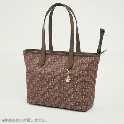 Harry Potter x Q-pot Collection - Hogwarts Chocolate Zip Tote Bag