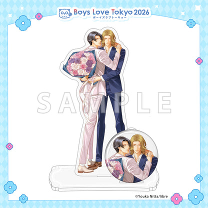 Haru wo Daiteita - Boys Love Tokyo 2026 Acrylic Stand & Can Badge Set [Pre-Order Late June 2026]