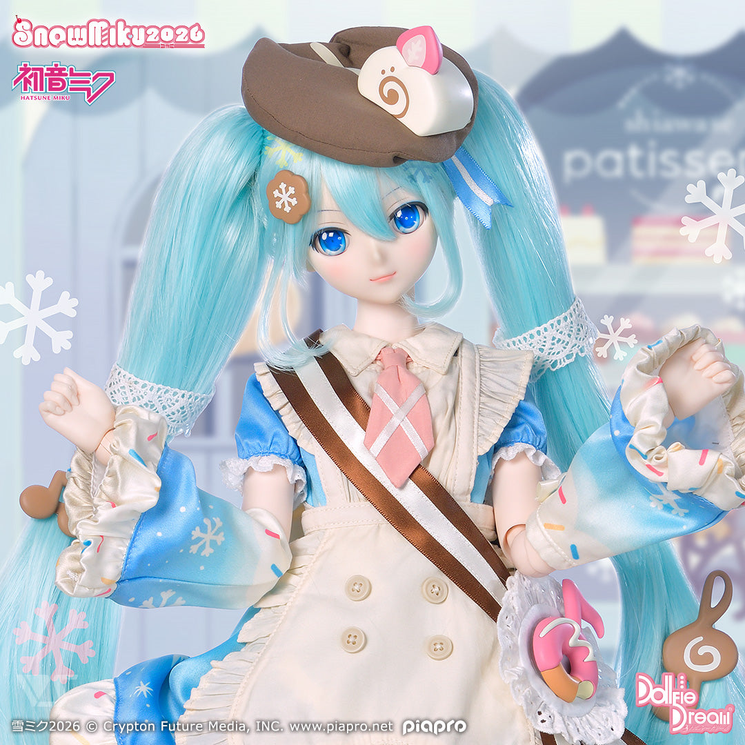 Hatsune Miku Dollfie Dream - Snow Miku 2026 Shiawase Patisserie