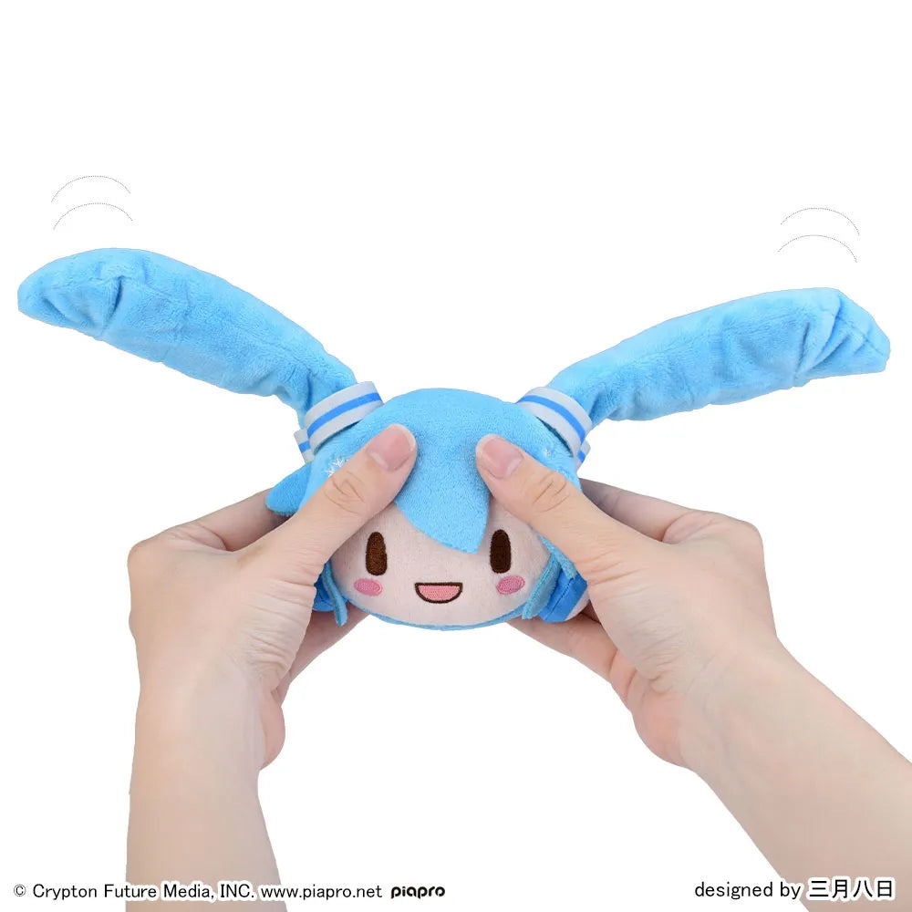 Hatsune Miku Fuwapuchi - Snow Miku Face Mascot