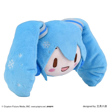 Hatsune Miku Fuwapuchi - Snow Miku Face Mascot