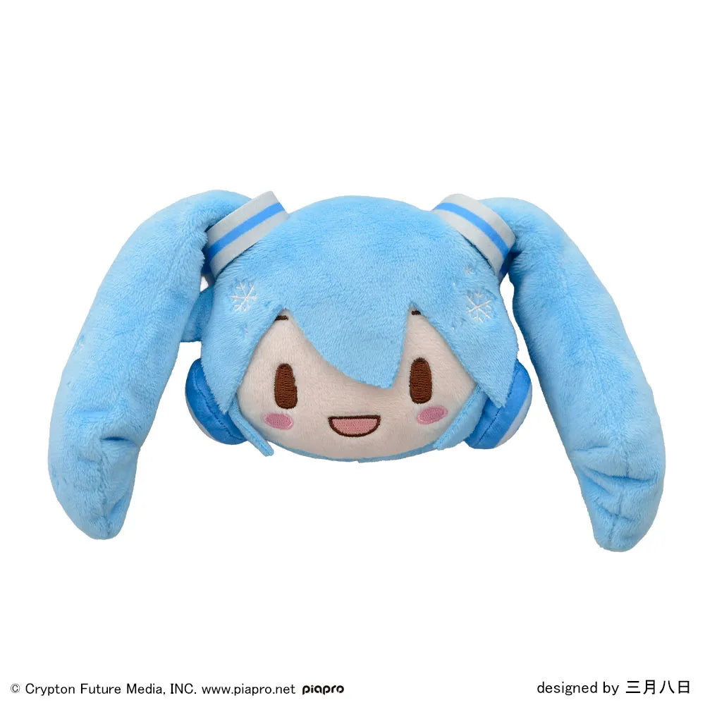 Hatsune Miku Fuwapuchi - Snow Miku Face Mascot