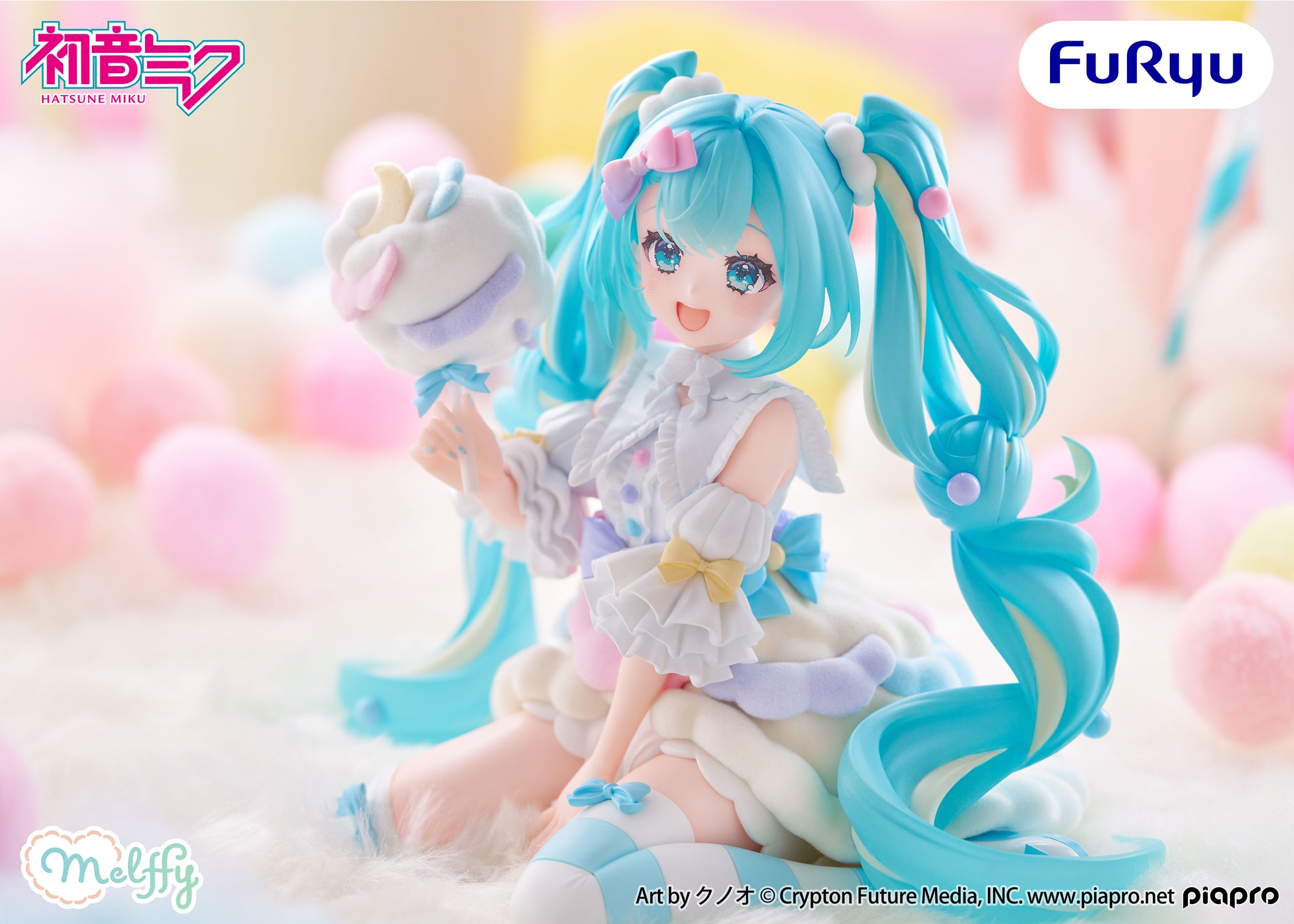 Hatsune Miku Melffy Figure - Hatsune Miku Cotton Candy Theme Ver. [Pre-Order Oct 2026]