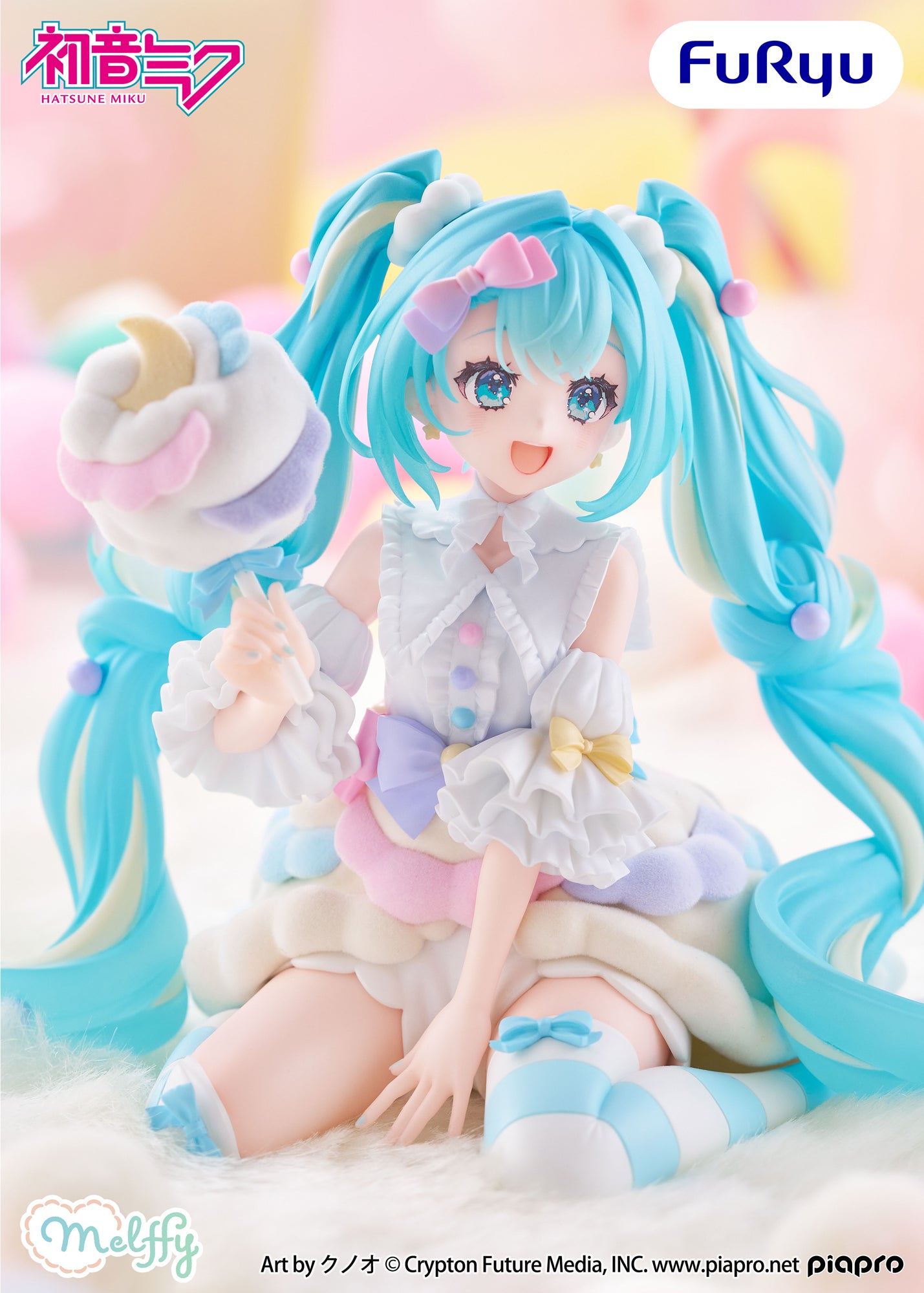 Hatsune Miku Melffy Figure - Hatsune Miku Cotton Candy Theme Ver. [Pre-Order Oct 2026]