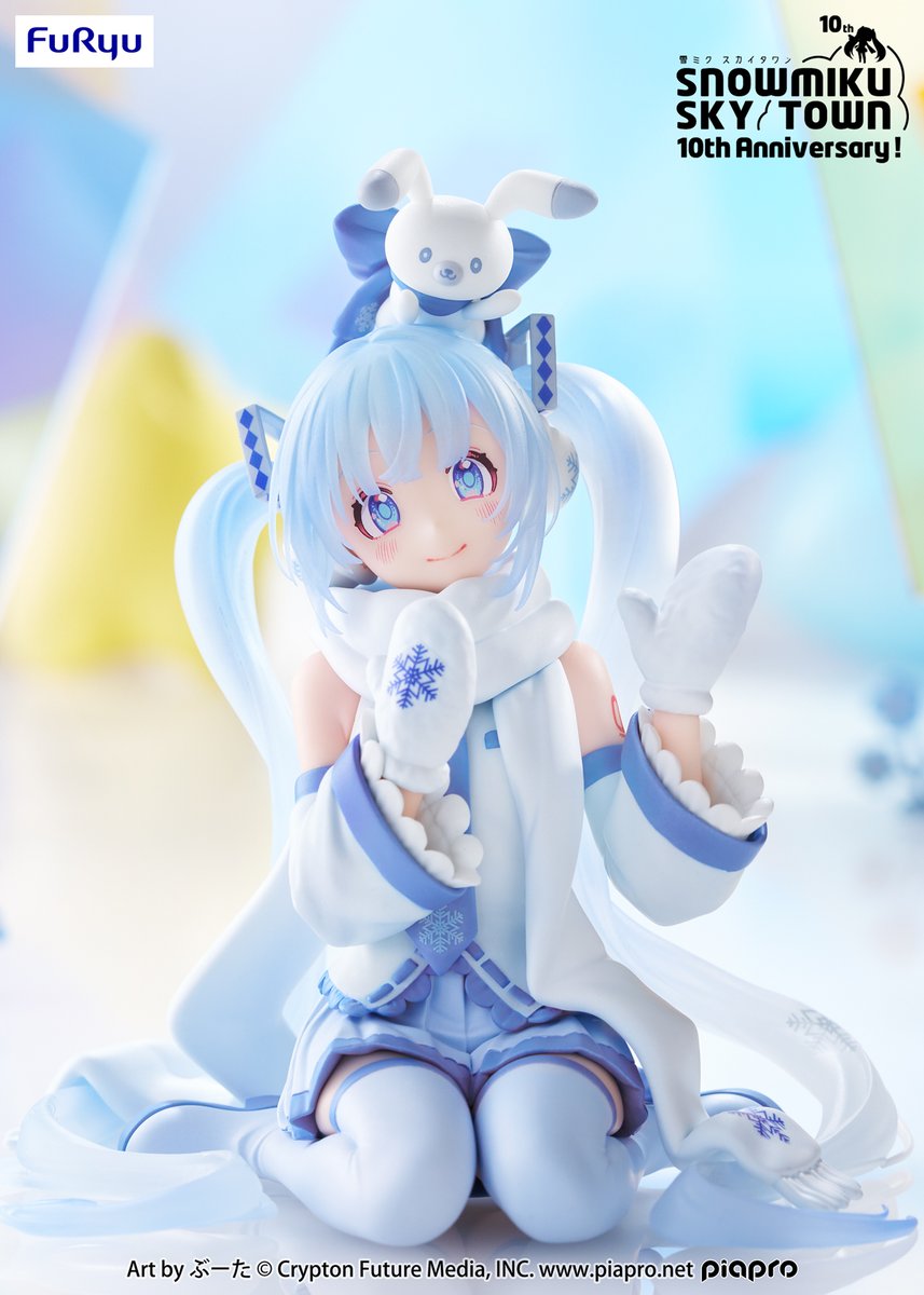 Hatsune Miku Noodle Stopper Figure - Snow Miku Sky Town 10th Anniversary