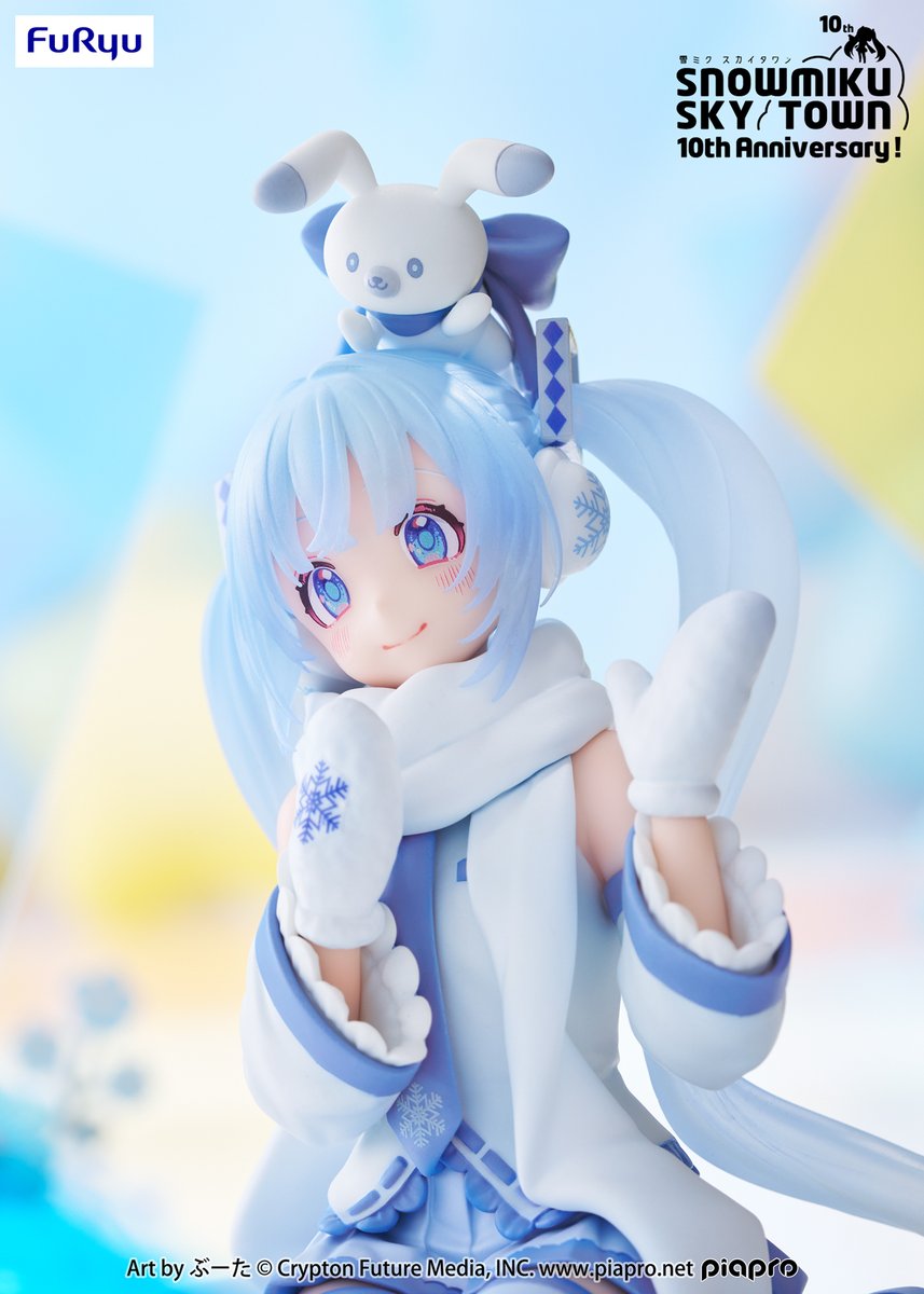 Hatsune Miku Noodle Stopper Figure - Snow Miku Sky Town 10th Anniversary