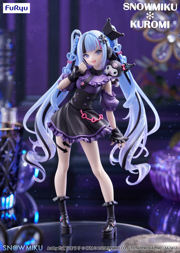Hatsune Miku Trio-Try-iT Kuromi x Snow Miku Figure (FuRyu)