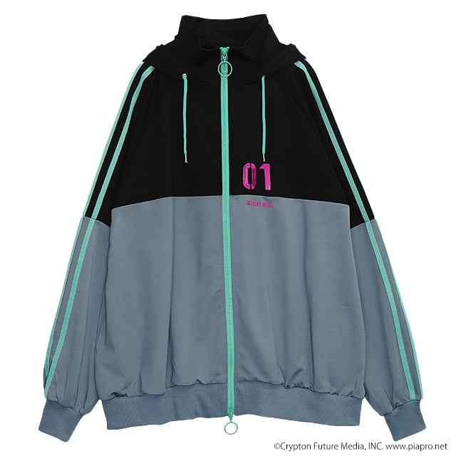 Hatsune Miku x Listen Flavor - Jersey Hoodie Black – JumpIchiban