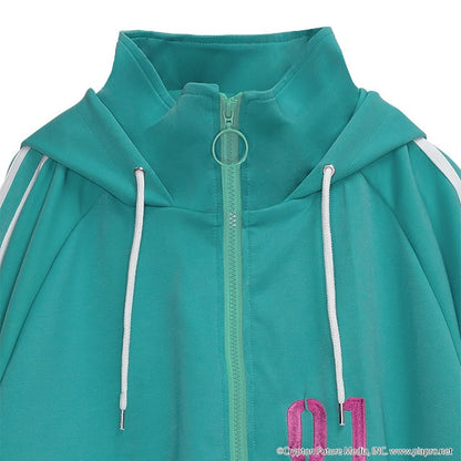 Hatsune Miku  x Listen Flavor - Jersey Hoodie Emerald