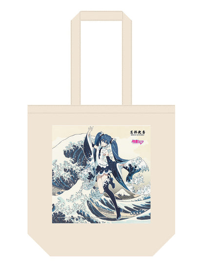 Hatsune Miku x Katsushika Hokusai - Hatsune Miku The Great Wave Off Kanagawa Rella Tote Bag [Pre-Order Oct 2026]