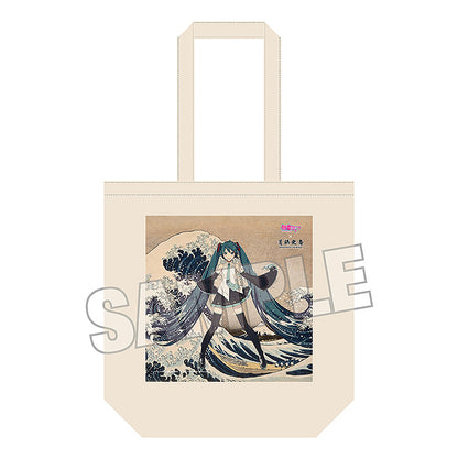 Hatsune Miku x Katsushika Hokusai - Hatsune Miku The Great Wave Off Kanagawa iXima Tote Bag (2 Types) [Pre-Order Oct 2026]