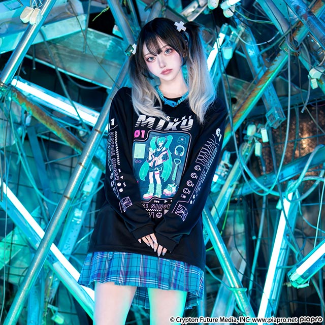 Hatsune Miku x Listen Flavor - Hatsune Miku Long T-shirt