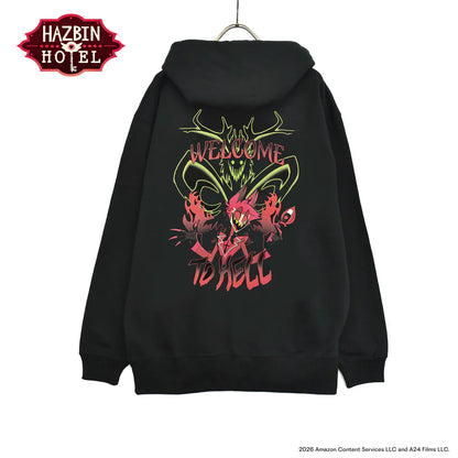 Hazbin Hotel - Alastor Back Print Pullover Hoodie