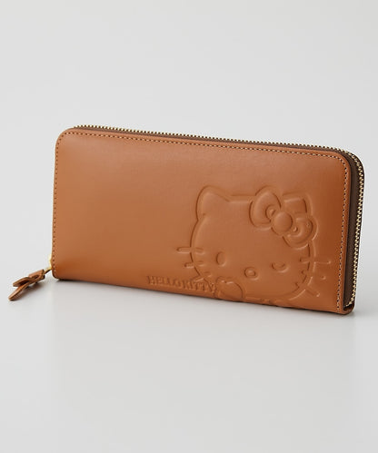 Hello Kitty x NISSEN - Genuine Leather Round Zip Long Wallet (3 Types)