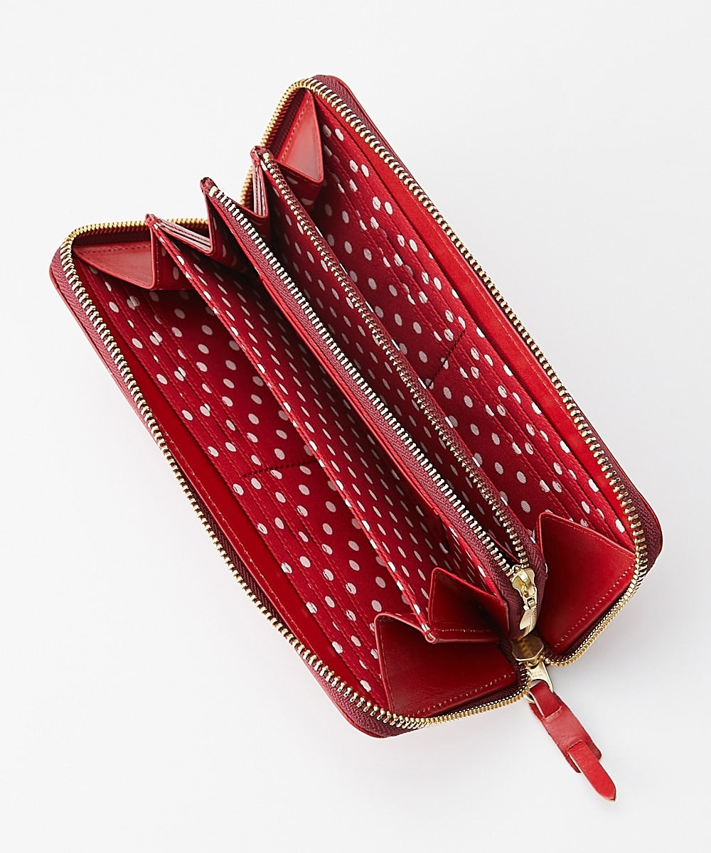 Hello Kitty x NISSEN - Genuine Leather Round Zip Long Wallet (3 Types)