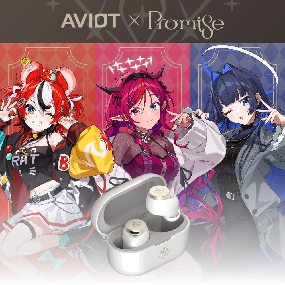Hololive English Promise x AVIOT - Limited Edition Wireless Earphones [Pre-Order Nov 2026]