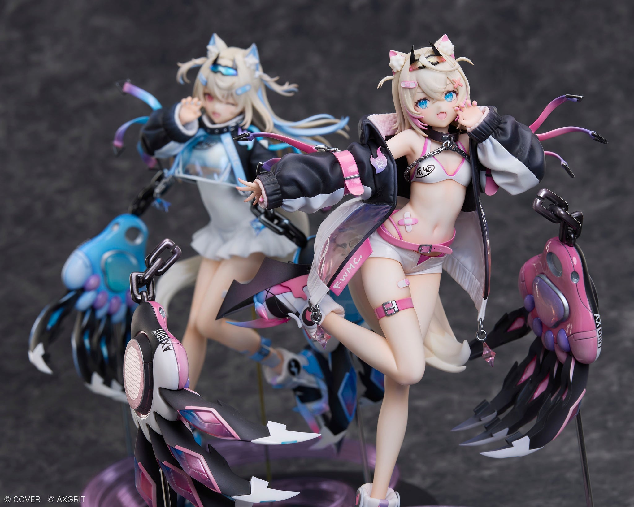 Hololive Production Deluxe Edition 1/7 Scale Duo Set Figures - Fuwawa & Mokoko Abyssguard AXGRIT Ver. [Pre-Order Aug 2026]