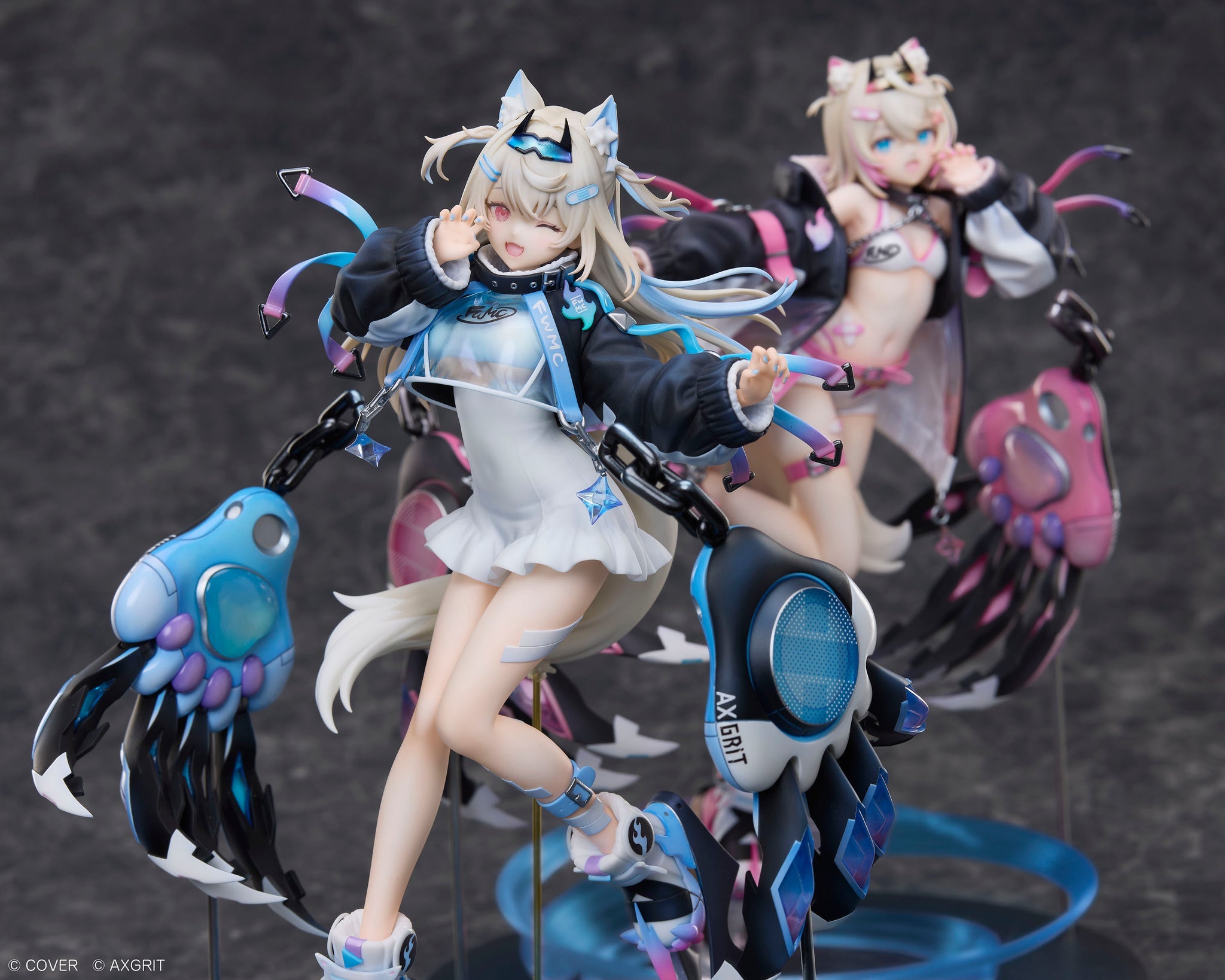 Hololive Production Deluxe Edition 1/7 Scale Duo Set Figures - Fuwawa & Mokoko Abyssguard AXGRIT Ver. [Pre-Order Aug 2026]