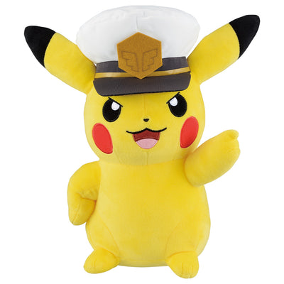 Ichiban Kuji Anime Pokemon - Last One Prize - Captain Pikachu Plush Toy