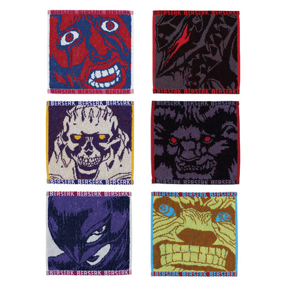 ICHIBAN KUJI BERSERK The Black Swordsman Who Defies Fate - F PRIZE - JACQUARD TOWEL Complete Set 6 Pcs