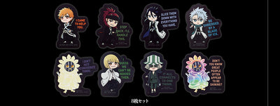 Ichiban Kuji Bleach - Stirring Souls VOL.1 - H Prize - Sticker Complete Set 8 Types