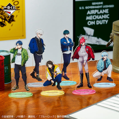 ICHIBAN KUJI BLUE LOCK - PROOF OF EXISTENCE - F PRIZE - ACRYLIC STAND Complete Set 6 Types