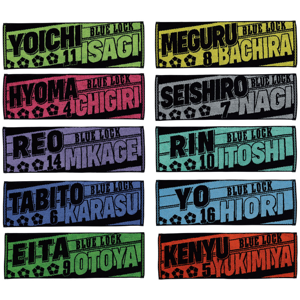 ICHIBAN KUJI BLUE LOCK - PROOF OF EXISTENCE - G PRIZE - CHEERING TOWEL Complete Set 10 Types